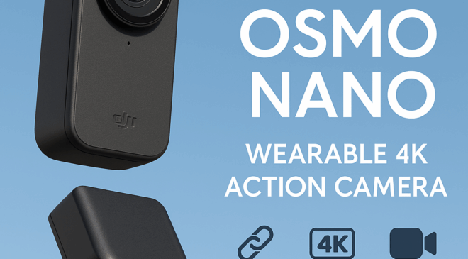 DJI Osmo Nano: A Wearable 4K Action Camera