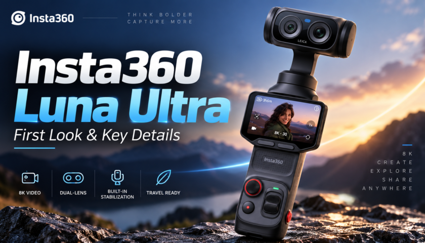 Insta360 Luna Ultra: Dual-Lens Leica Gimbal Camera Brings 8K, Telephoto Zoom and a Detachable Screen