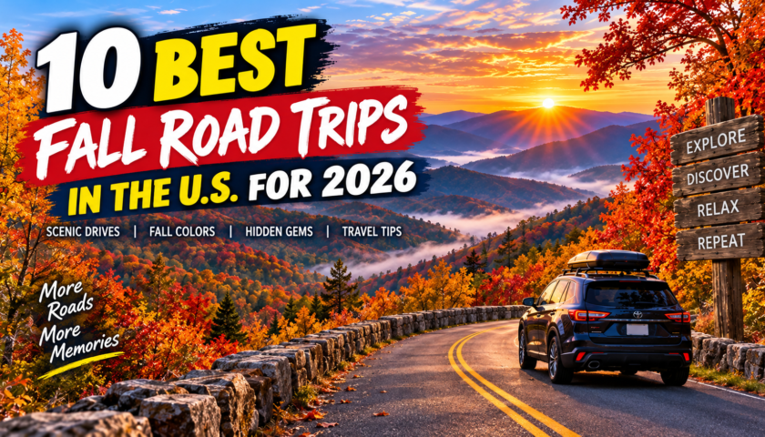 10 Beautiful Fall Road Trips in the U.S. for 2026: Where to See the Best Autumn Colors