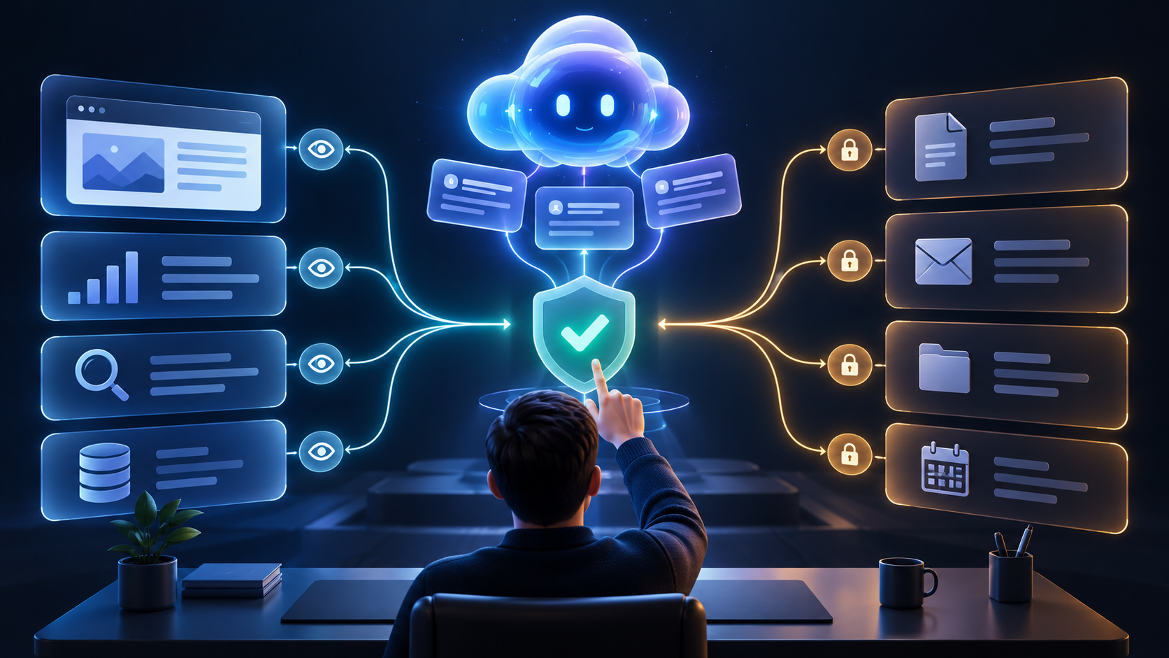 Privacy, permissions and human approval