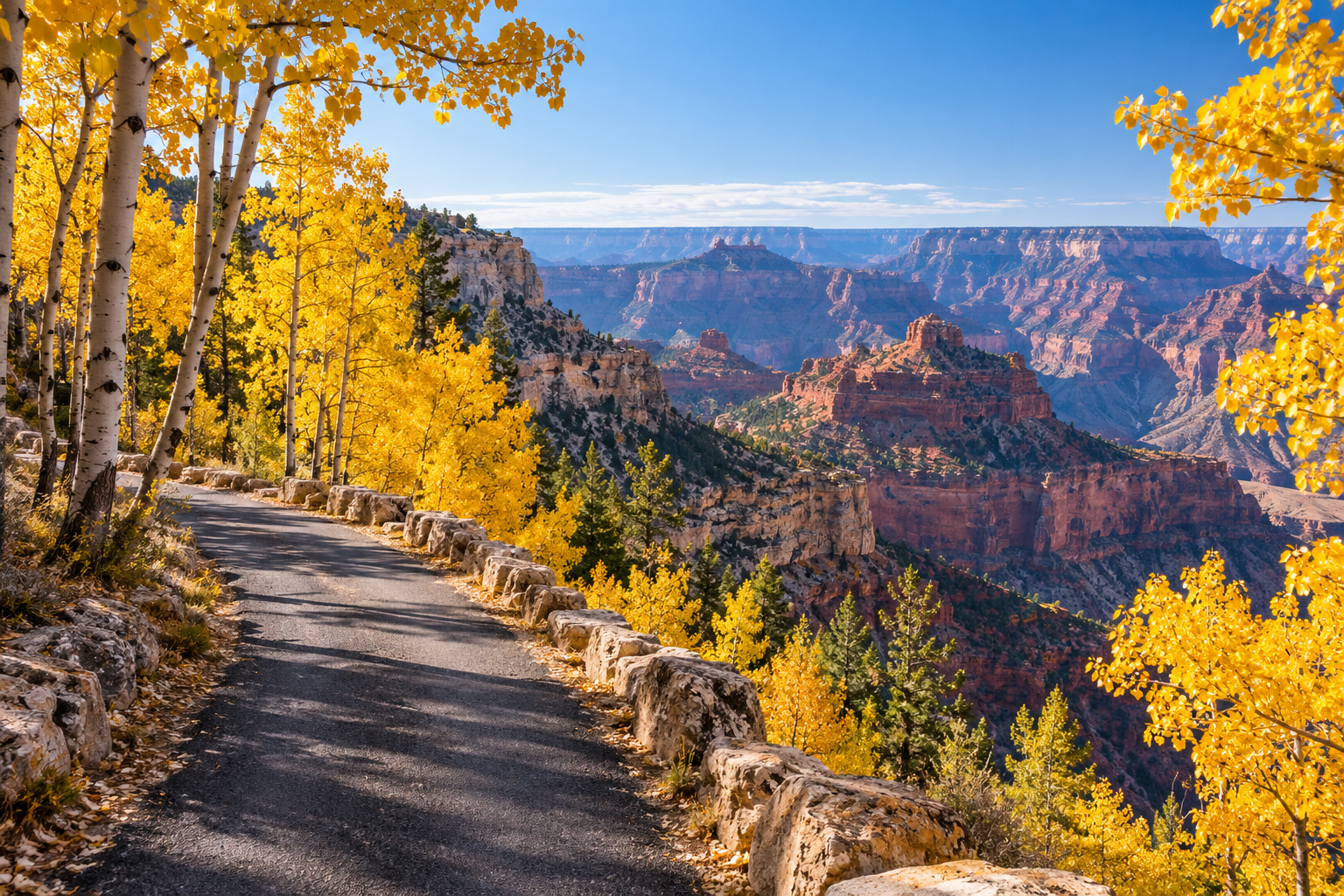 North Rim: Peak foliage and a short access window