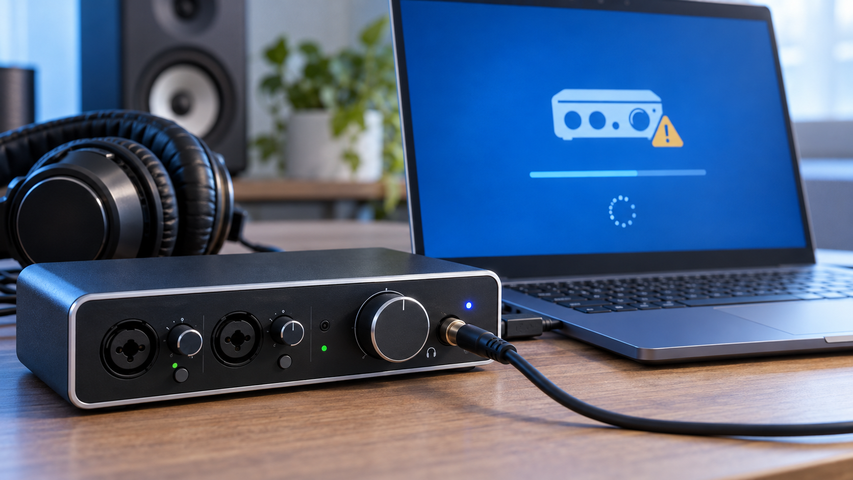 The USB audio warning is still unresolved