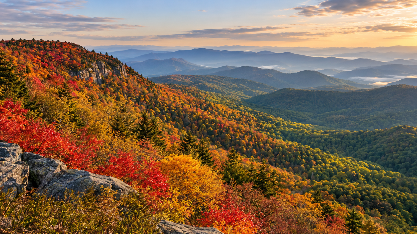 When fall color is changing