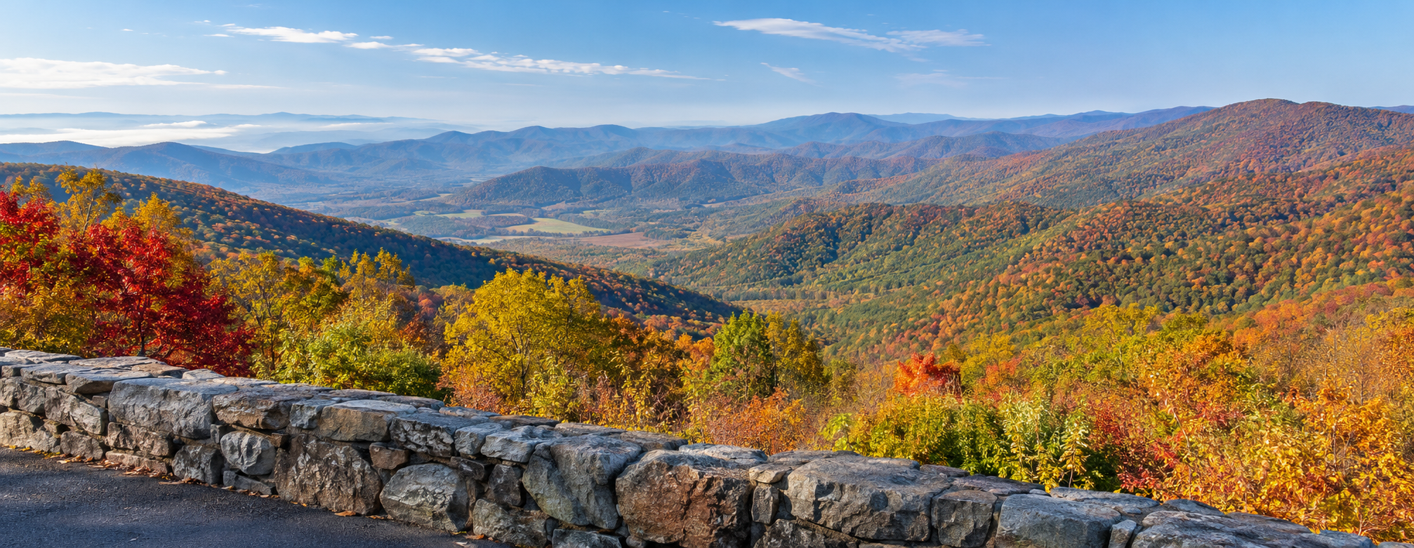 Where fall color is changing now